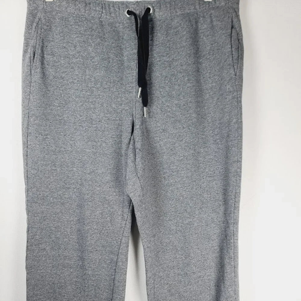 Calvin Klein Women's Gray Heather Drawstring Slim Capri Sweatpants Size XXL - Picture 2 of 9